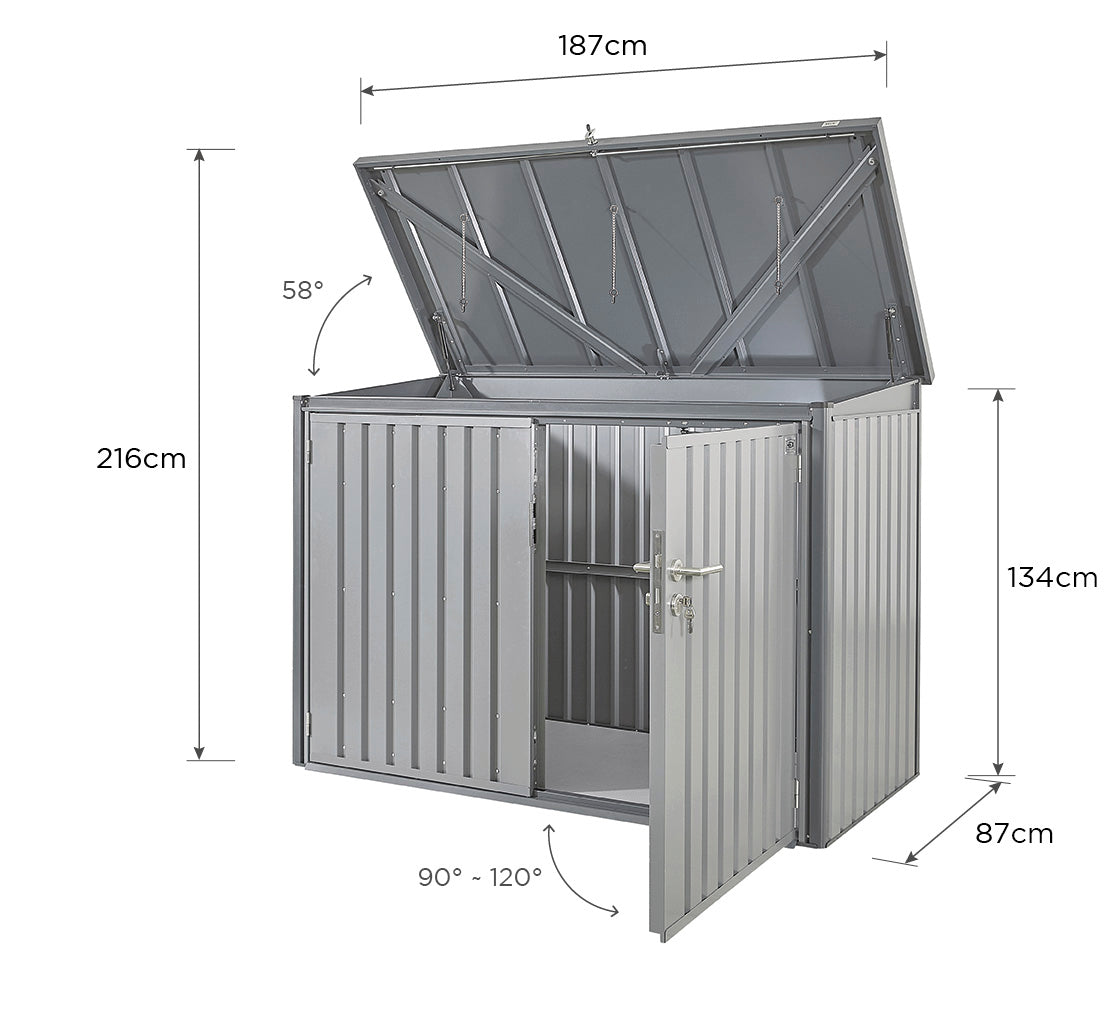 Hex Living - Bromley Horizontal Storage