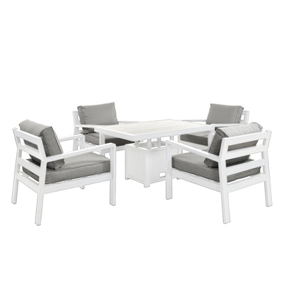  Rectangular Table with Four Chairs