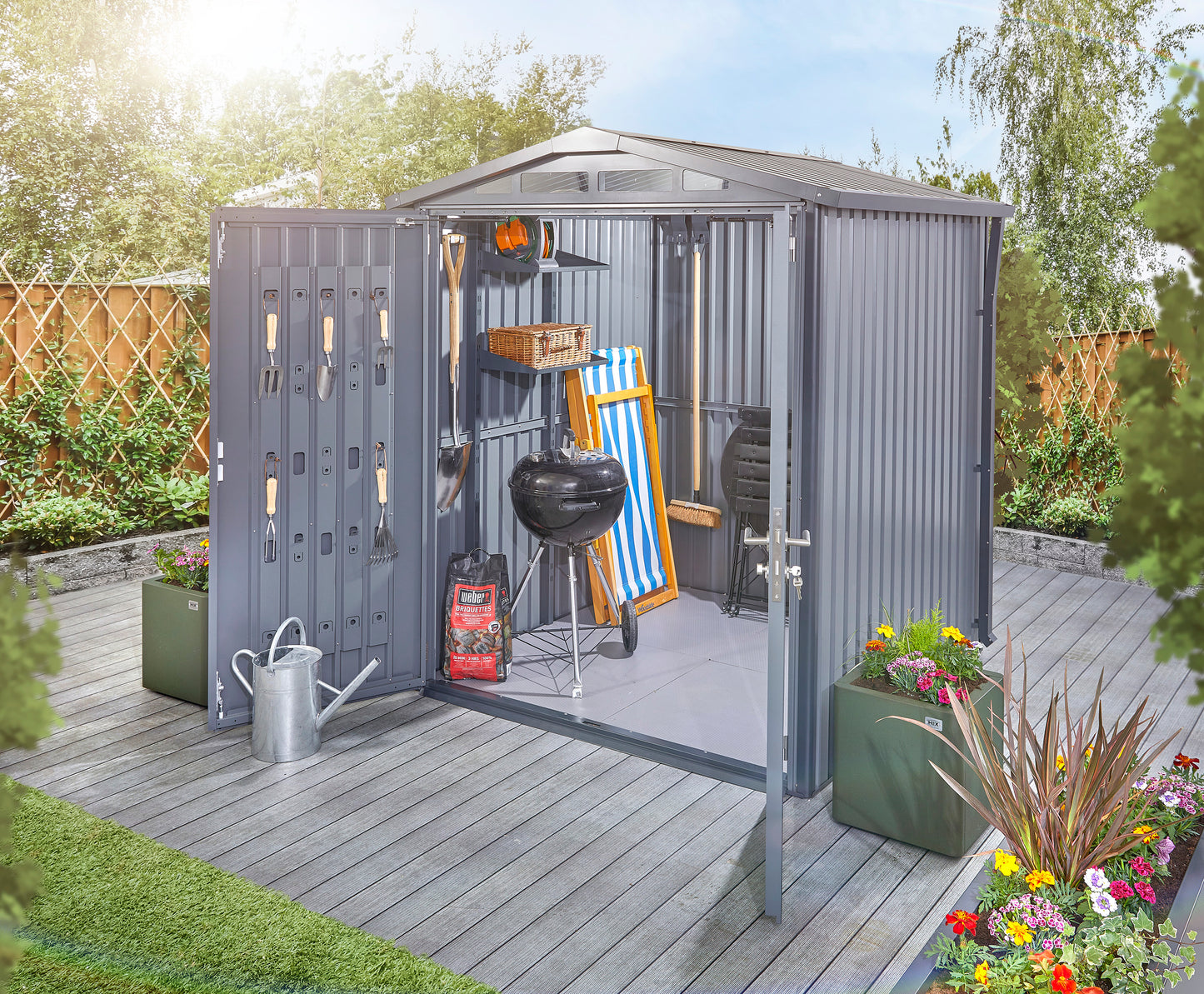 HEX Living - Alton – Apex Metal Outdoor Shed