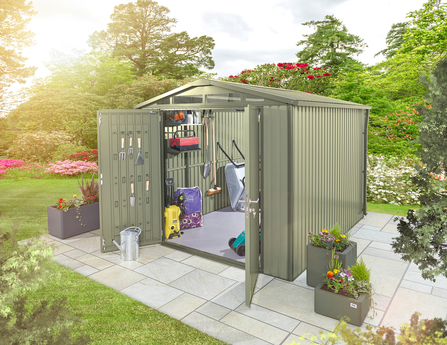 HEX Living - Alton – Apex Metal Outdoor Shed