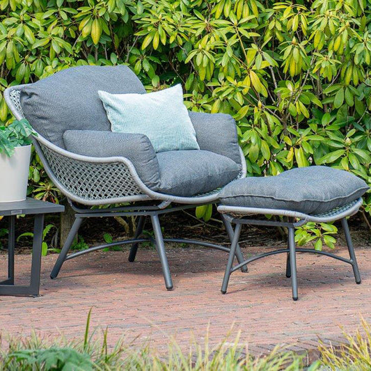 Garden Impressions - Logan Relax Chair And Stool In Soft Green - Beyond outdoor living