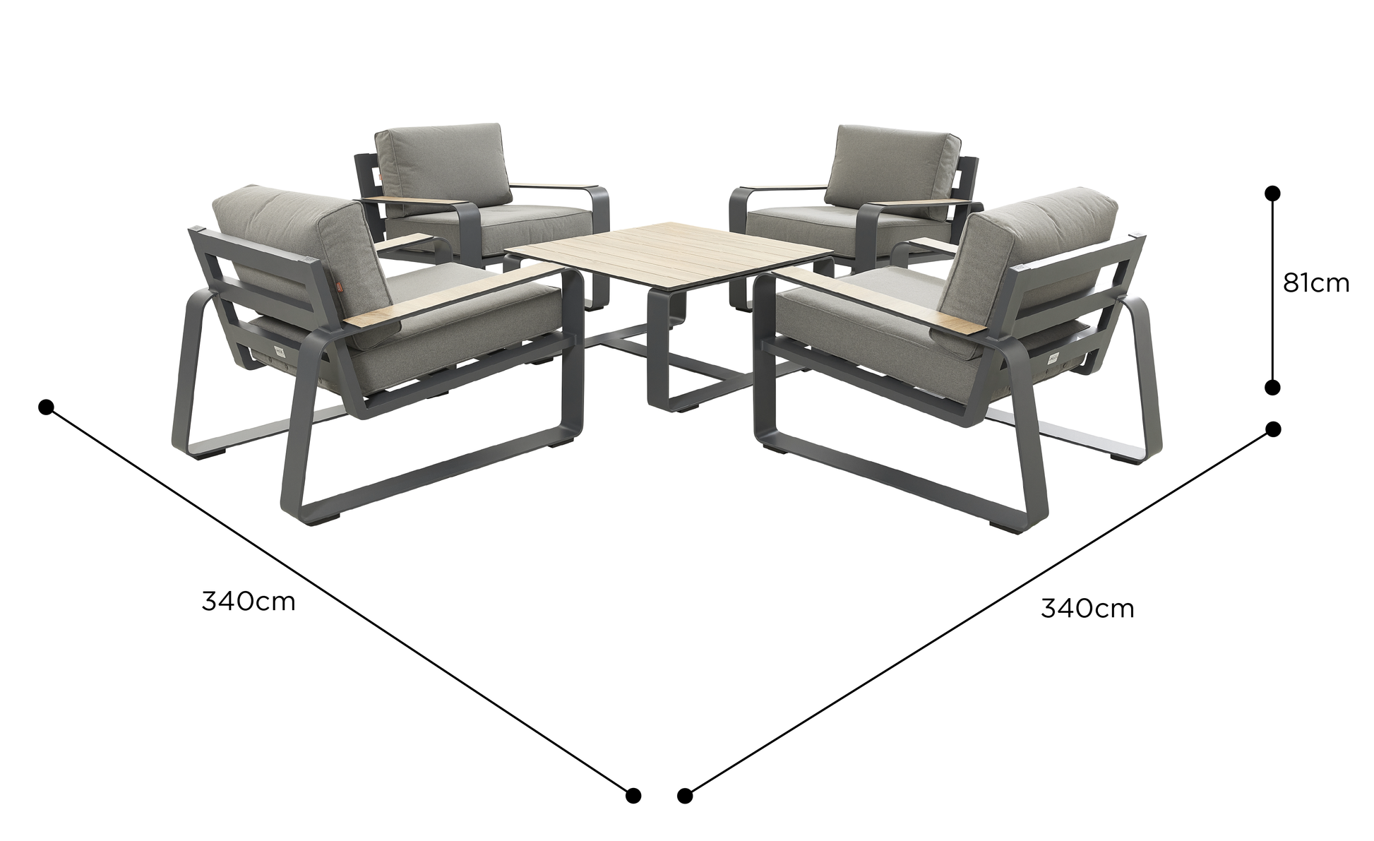 HEX Living- Sandon Chair Set - Beyond outdoor living