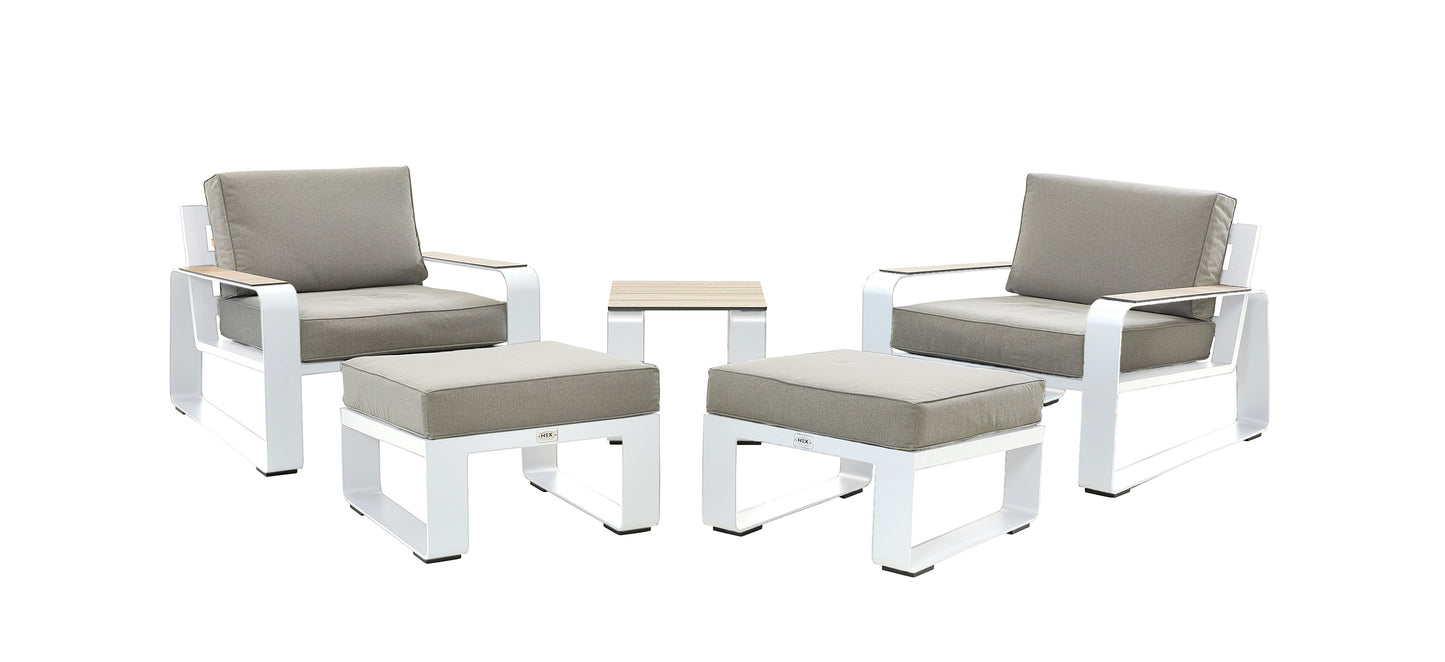 HEX Living - Sadon chair and footstool Set - Beyond outdoor living