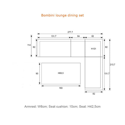 Garden Impressions - Bombini Lounge Dining Set 5-pcs - Beyond outdoor living