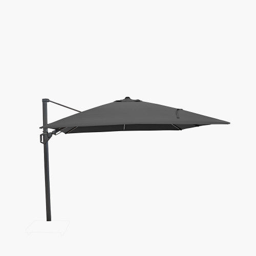 Pacific Lifestyle - Glow Challenger T2 3m Square Anthracite Free Arm Parasol - Beyond outdoor living