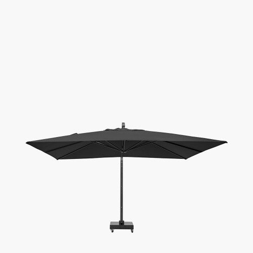 Pacific Lifestyle - Icon Premium T1 4mx3m Oblong Faded Black Parasol - Beyond outdoor living