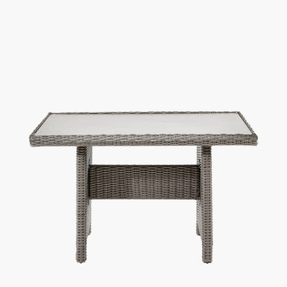 Pacific Lifestyle - Slate Grey Barbados Compact Corner Set with Ceramic Top - Beyond outdoor living