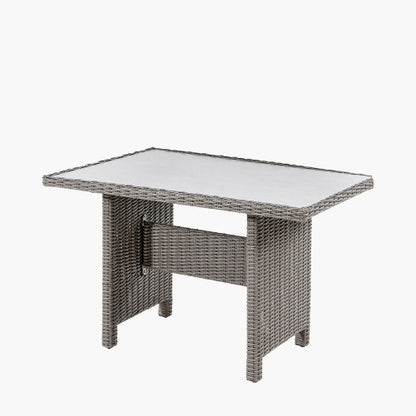 Pacific Lifestyle - Slate Grey Barbados Compact Corner Set with Ceramic Top - Beyond outdoor living