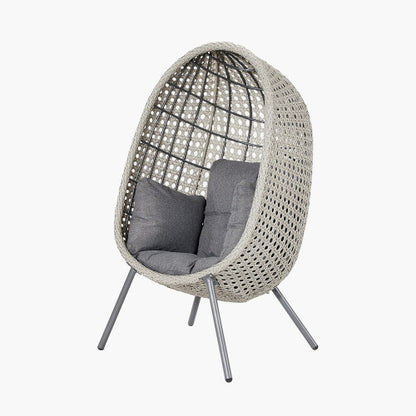 Pacific Lifestyle - Stone Grey St Kitts Single Nest Chair - Beyond outdoor living