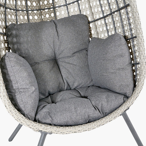 Pacific Lifestyle - Stone Grey St Kitts Single Nest Chair - Beyond outdoor living