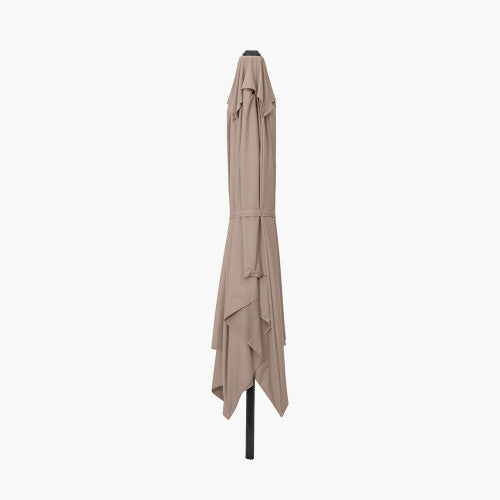 Pacific Lifestyle - Challenger T2 3.5 x 2.6m Oblong Taupe Free Arm Parasol - Beyond outdoor living