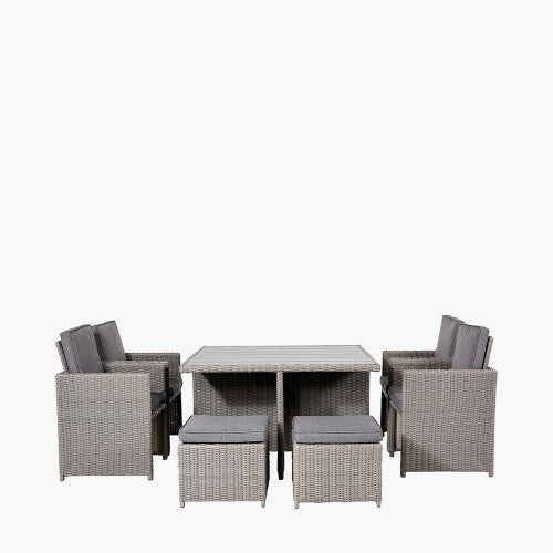 Pacific Lifstyle - Slate Grey Bermuda Cube Set with Ceramic Top - Beyond outdoor living