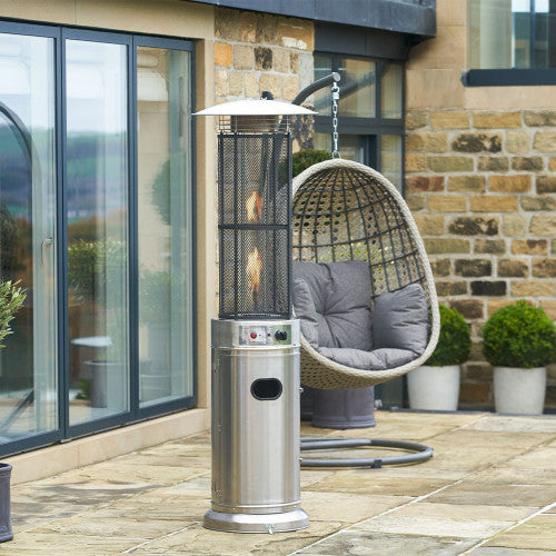 Pacific Lifestyle - Stainless Steel Cylinder Patio Heater - Beyond outdoor living