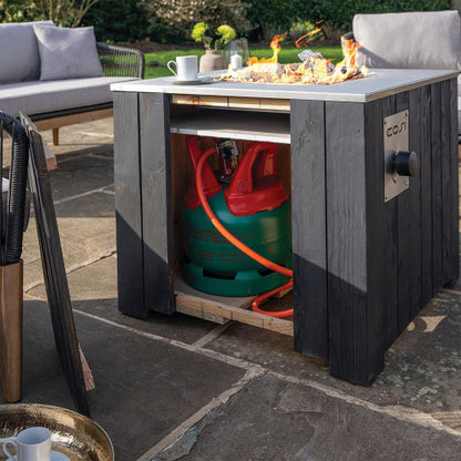 Pacific Lifestyle - Cosicube 70 Black Fire Pit - Beyond outdoor living