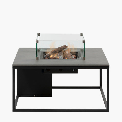 Pacific Lifestyle - Cosiloft 100 Black and Grey Fire Pit Table - Beyond outdoor living