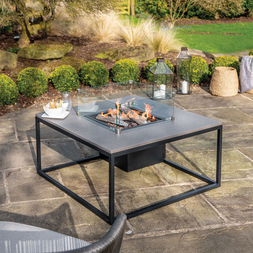 Pacific Lifestyle - Cosiloft 100 Black and Grey Fire Pit Table - Beyond outdoor living