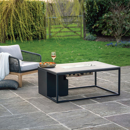 Pacific Lifestyle - Cosiloft 120 Black and Grey Fire Pit Table - Beyond outdoor living