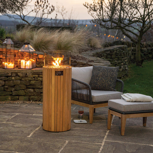 Pacific Lifestyle - Cosiscoop Pillar Teak Lantern - Beyond outdoor living