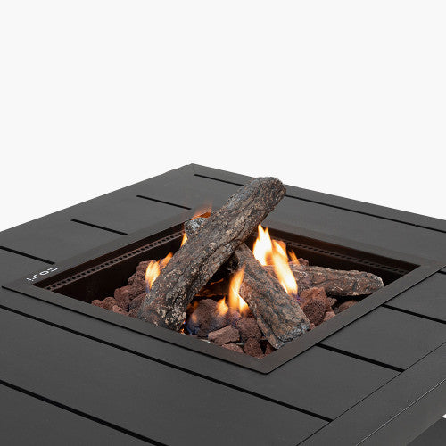 Pacific Lifestyle- Cosiflow 120 Rectangular Anthracite Fire Pit Table - Beyond outdoor living