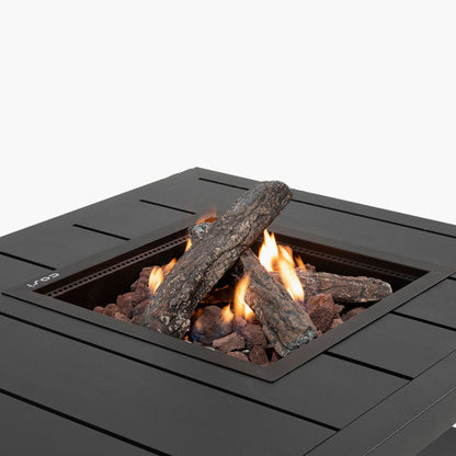 Pacific Lifestyle- Cosiflow 120 Rectangular Anthracite Fire Pit Table - Beyond outdoor living