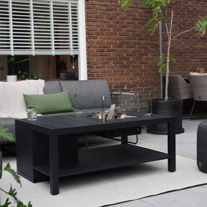 Pacific Lifestyle- Cosiflow 120 Rectangular Anthracite Fire Pit Table - Beyond outdoor living