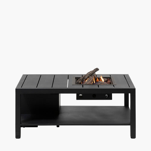 Pacific Lifestyle- Cosiflow 120 Rectangular Anthracite Fire Pit Table - Beyond outdoor living