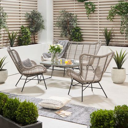 Pacific Lifestyle - Brisbane Lounge Set Grey - Beyond outdoor living