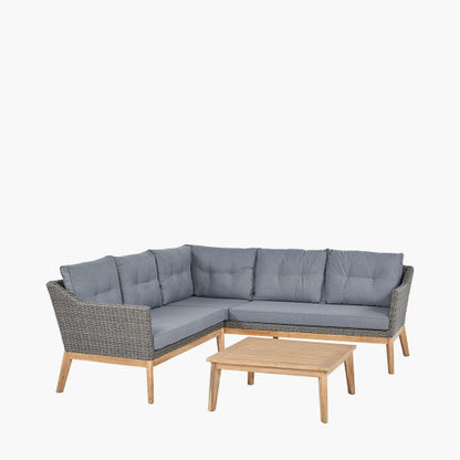 Pacific Lifestyle - Larissa Corner Set Kubu Grey K/D - Beyond outdoor living