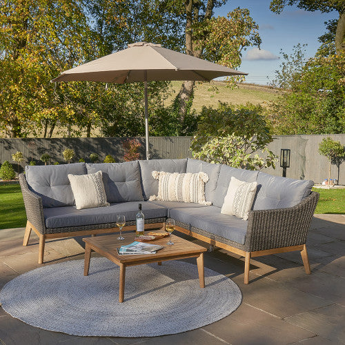 Pacific Lifestyle - Larissa Corner Set Kubu Grey K/D - Beyond outdoor living