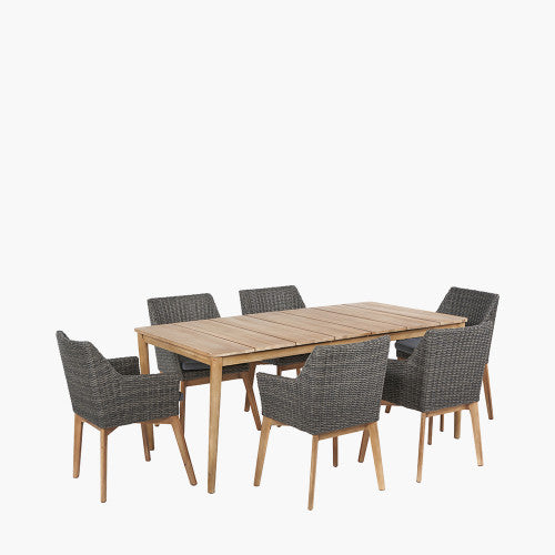 Pacific Lifestyle - Larissa Dining Set Kubu Grey K/D - Beyond outdoor living