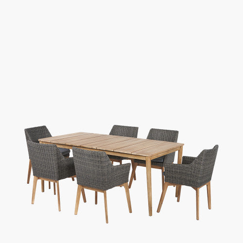 Pacific Lifestyle - Larissa Dining Set Kubu Grey K/D - Beyond outdoor living