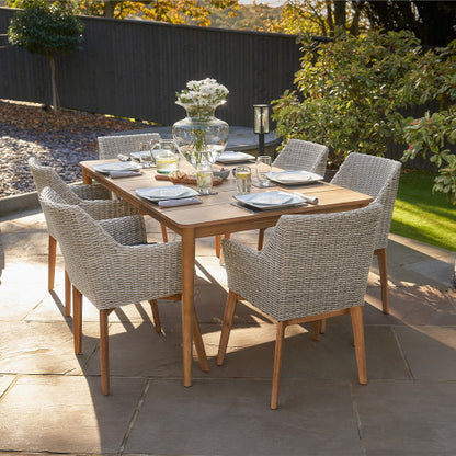 Pacific Lifestyle - Larissa Dining Set Light Kubu Grey K/D - Beyond outdoor living