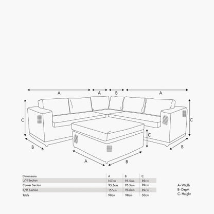 Pacific Lifestyle - Tuscany Corner Set - Beyond outdoor living