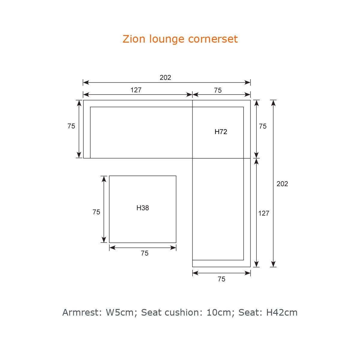 Garden Impressions - Zion Lounge Corner Set 4-pcs - Beyond outdoor living