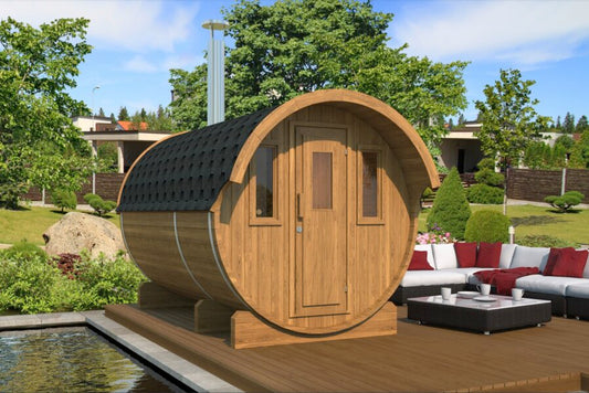 Gothenburg Wooden Barrel Sauna for 6 people - Beyond outdoor living
