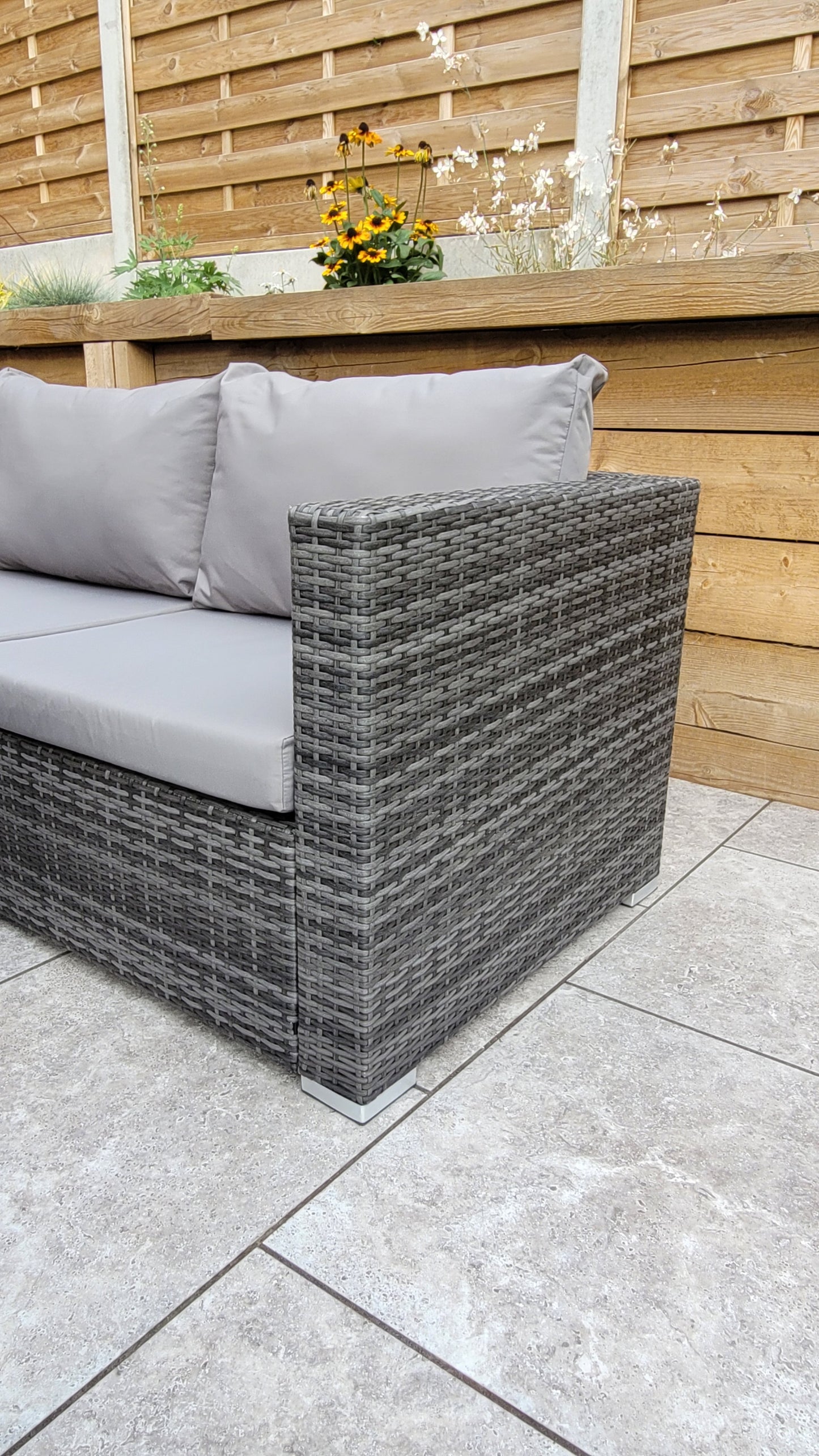 Signature Weave - Catalina corner dining sofa with lift table & ice bucket - Beyond outdoor living