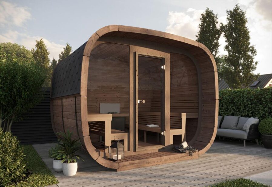 Oslo – Cube Shaped Outdoor Sauna - Beyond outdoor living