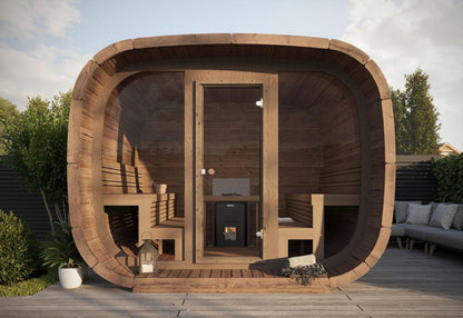 Oslo – Cube Shaped Outdoor Sauna - Beyond outdoor living