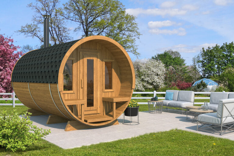 Gothenburg Wooden Barrel Sauna for 6 people - Beyond outdoor living