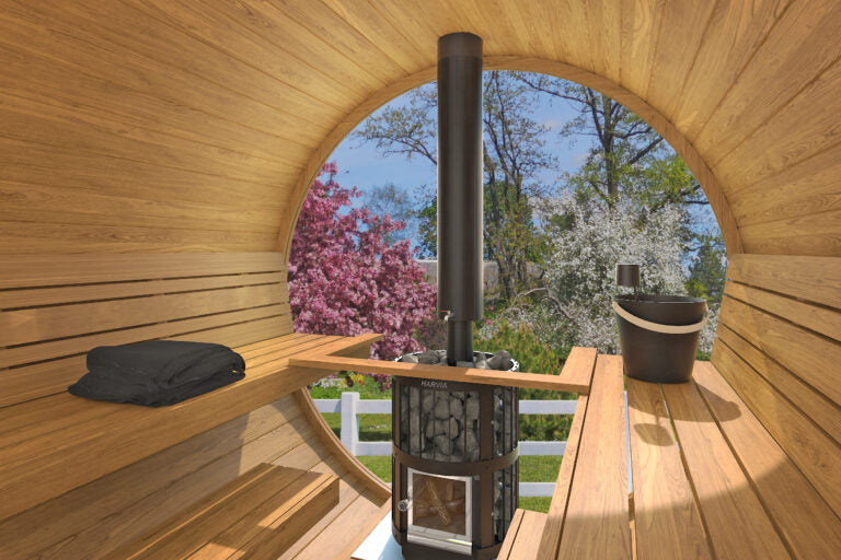 Gothenburg Wooden Barrel Sauna for 6 people - Beyond outdoor living