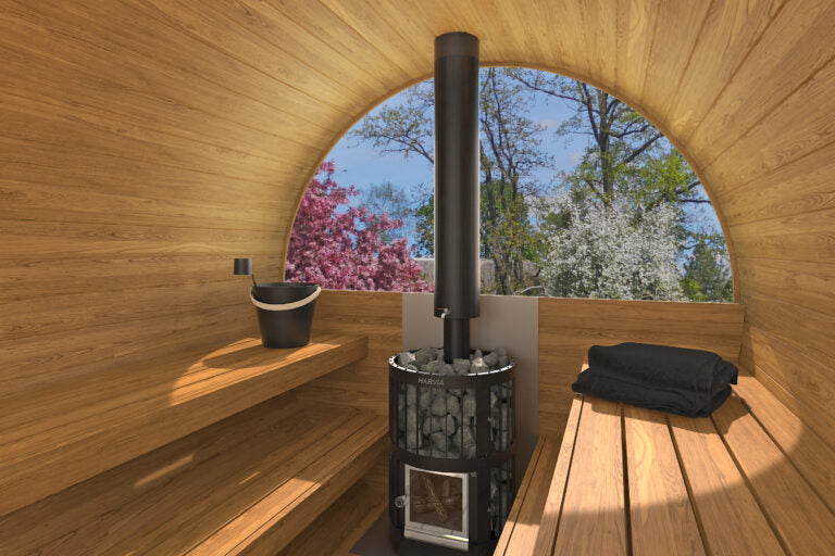 Gothenburg Wooden Barrel Sauna for 6 people - Beyond outdoor living