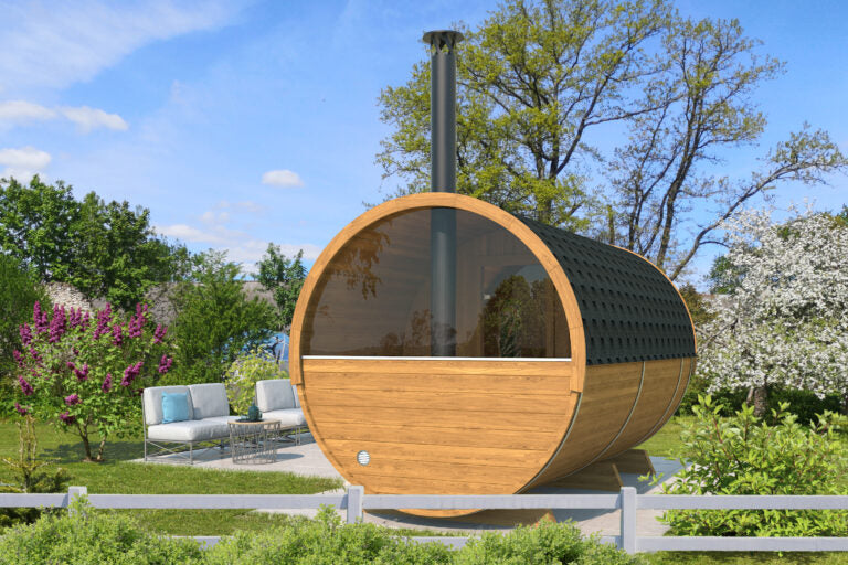 Gothenburg Wooden Barrel Sauna for 6 people - Beyond outdoor living