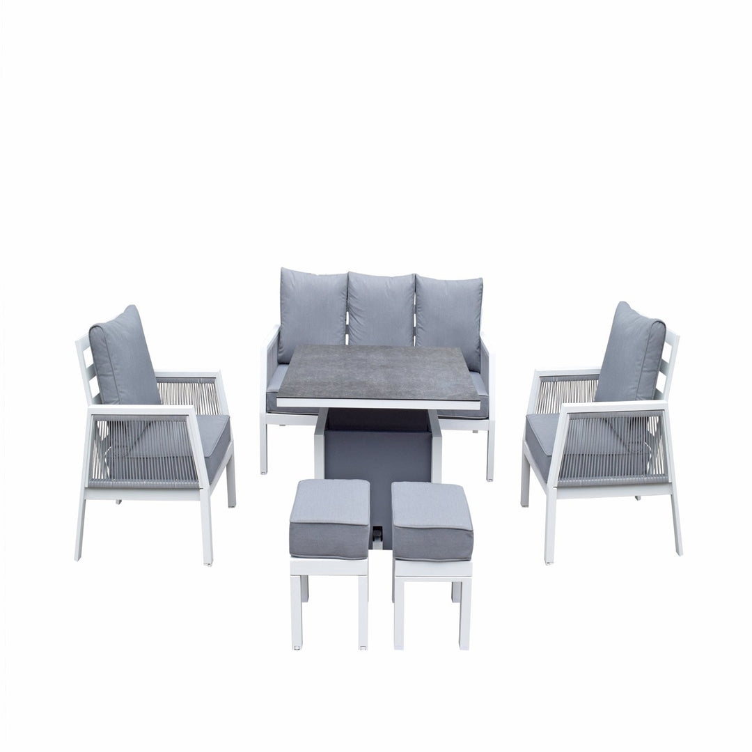 Signature Weave - Bettina 7 Seat Sofa Set With Gas Lift Table - Beyond outdoor living