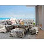 Signature Weave - Constance Large Corner Dining - Beyond outdoor living