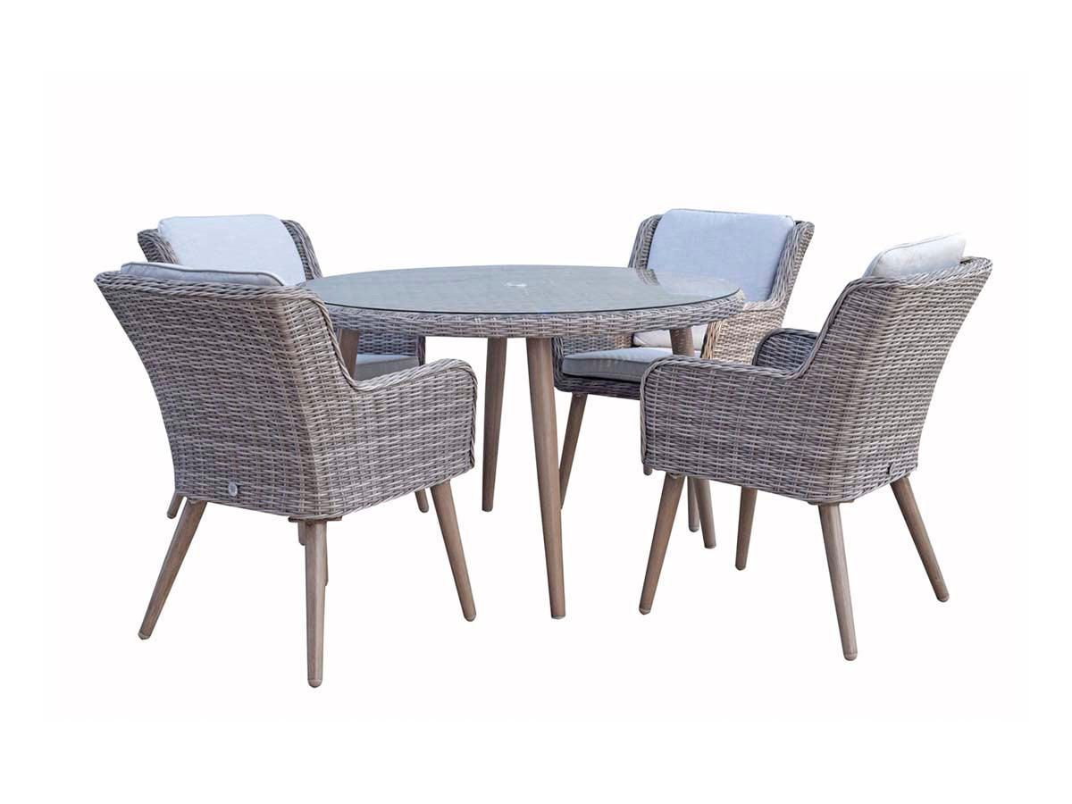 Signature Weave - Danielle 4 Seat Dining Set - Beyond outdoor living