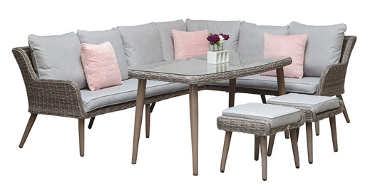 Signature Weave - Danielle Corner Sofa Dining - Beyond outdoor living