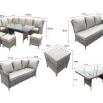 Signature Weave - Edwina Corner Dining Sofa 7 Seats - Beyond outdoor living