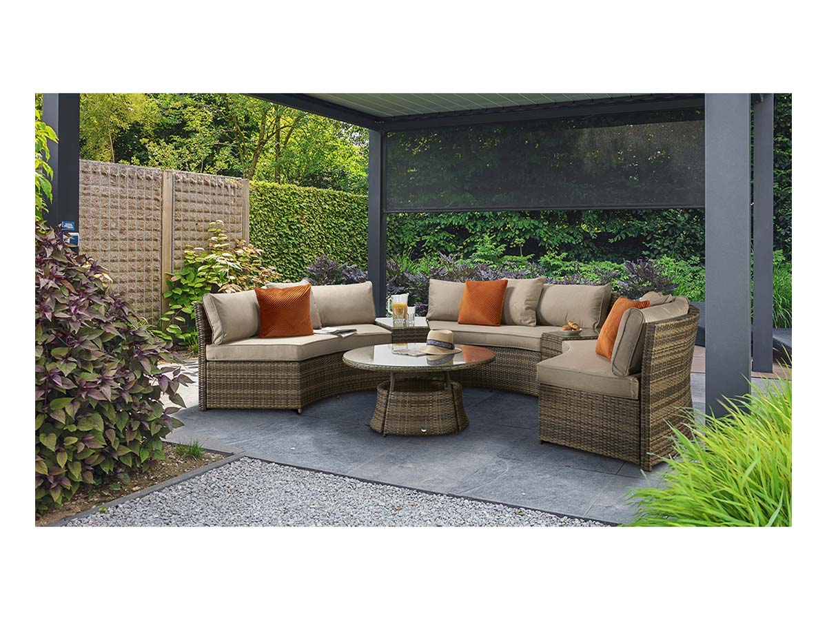 Signature Weave - Juliet Half Moon Sofa Set - Beyond outdoor living