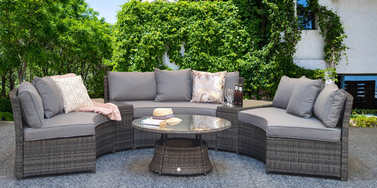 Signature Weave - Juliet Half Moon Sofa Set - Beyond outdoor living